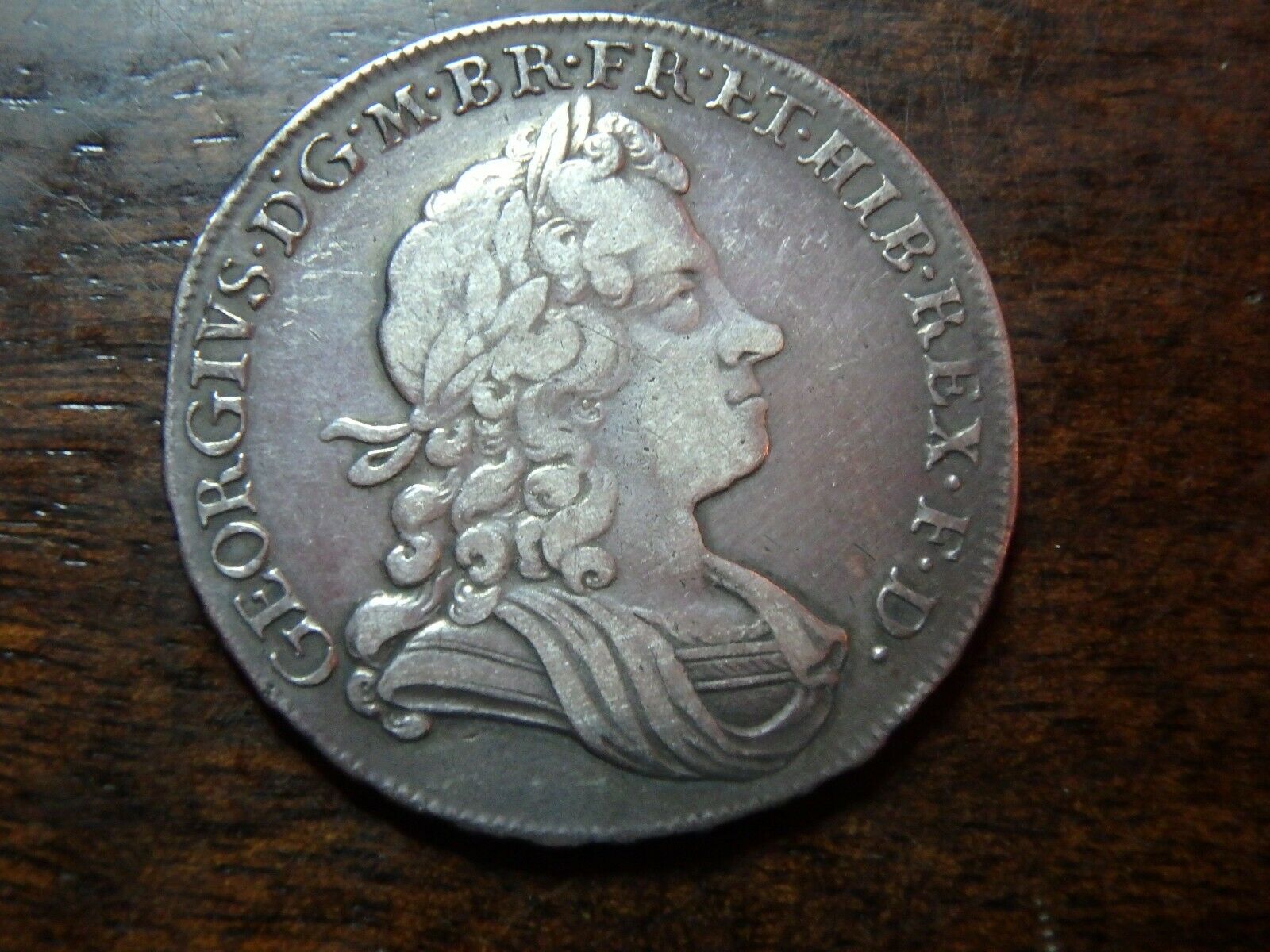 1723 Great Britain Uk United Kingdom George I Silver 1/2 Crown Nice !!